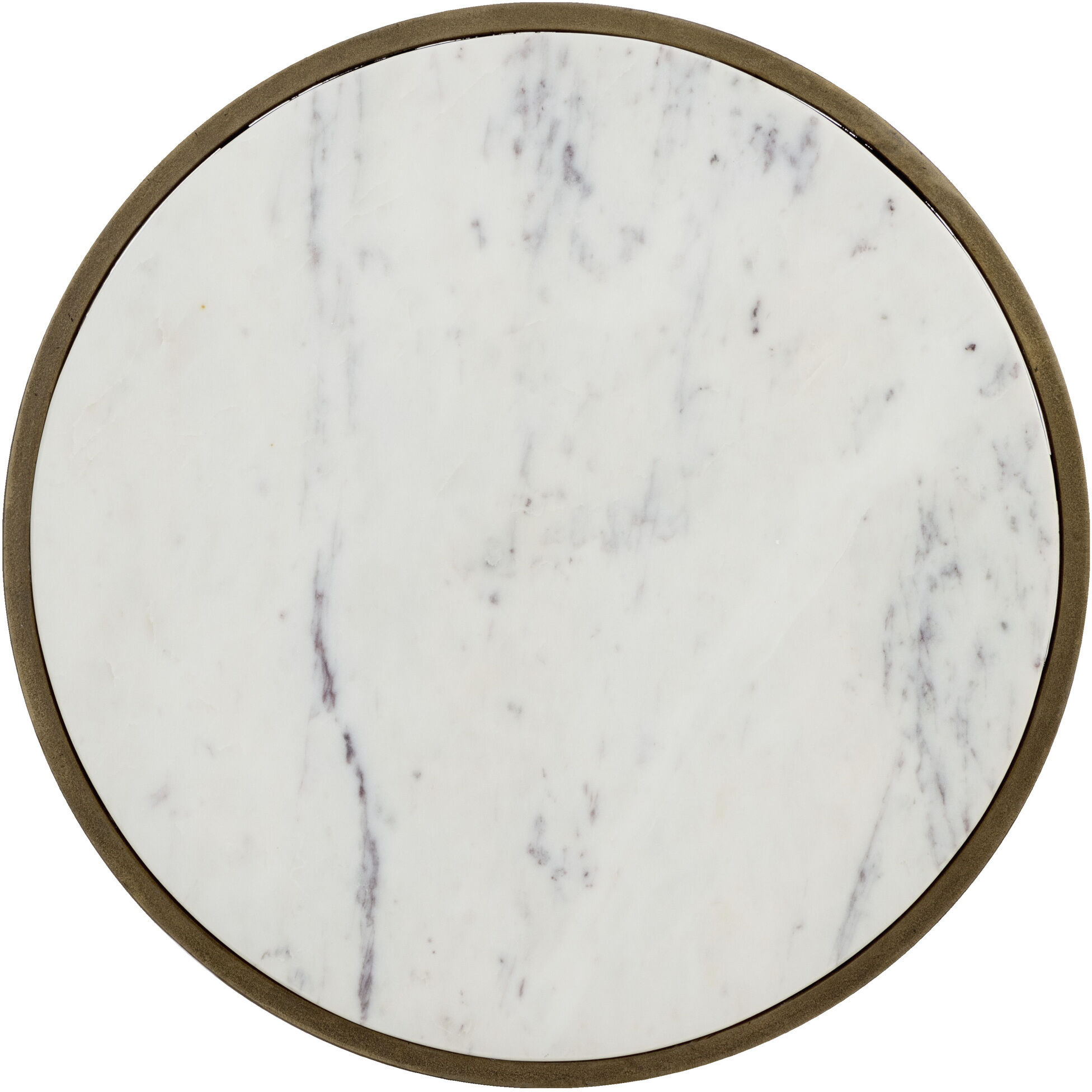 Alicent 24 X 16 inch White Marble End Table